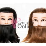 Cap de practica, manechin barbat cu barba, lungime 35 cm, BBH004 cu par natural
